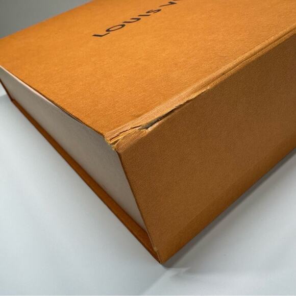 Louis Vuitton | Flat Storage Box | Orange | 14.75 W x 13.75 H x 3.4 D inch - Picture 10 of 16